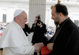 PS Mihai la Sfântul Părinte Papa Francisc