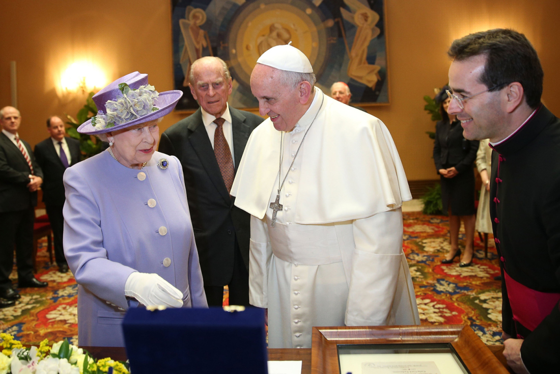 Regina Marii Britanii la Vatican