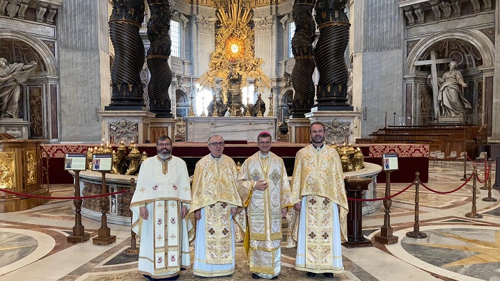 Celebrare arhierească în Bazilica Sfântul Petru din Roma