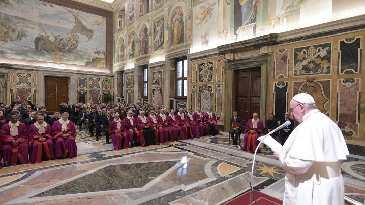 Discursul Papei Francisc cu ocazia inaugurării anului judiciar al Tribunalului Rota Romana (25 ianuarie 2020)