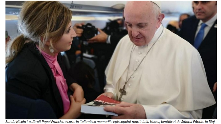 Sanda Nicola: Vizita Papei Francisc în țara noastră a fost ocazia să pun în context tot ce am acumulat până aici 