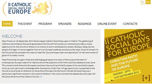 Site-ul oficial a celei de-a doua ediţii a Zilelor Sociale Catolice pentru Europa este online
