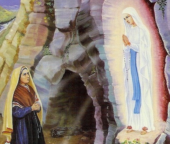 18 februarie 1858: a doua apariție a Fecioarei Maria la Lourdes